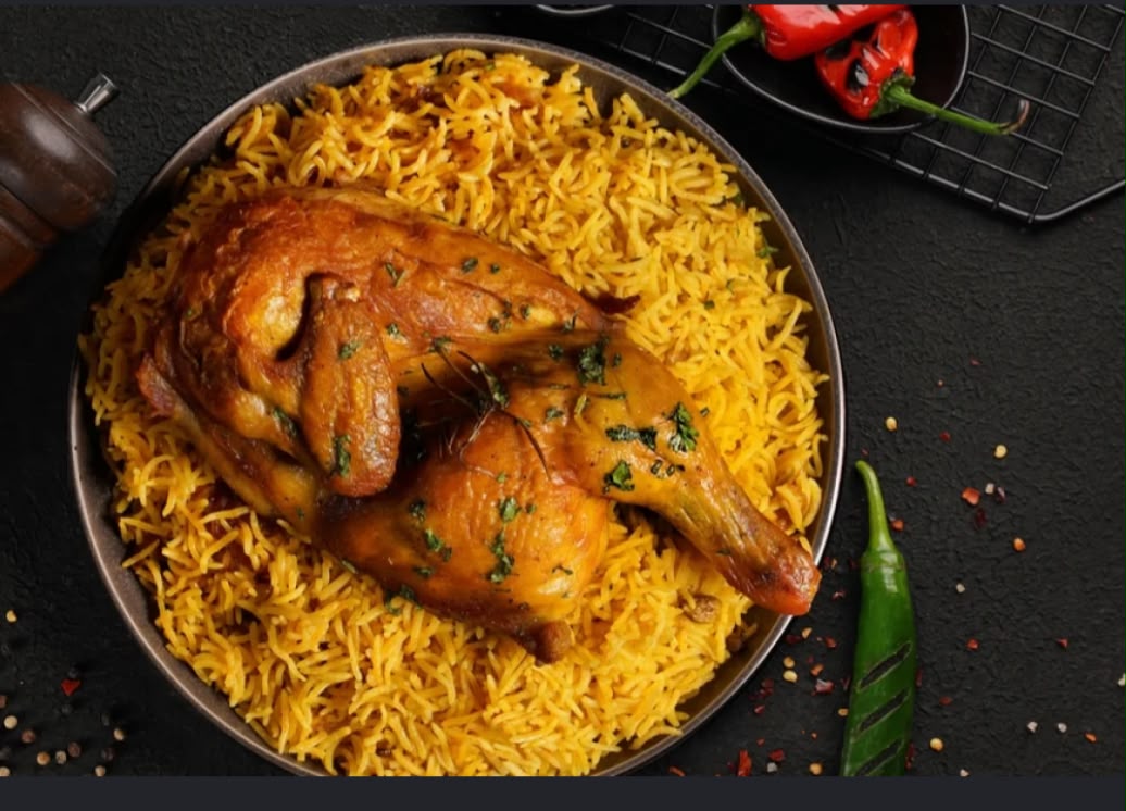 1/2 Poulet avec Kebsa